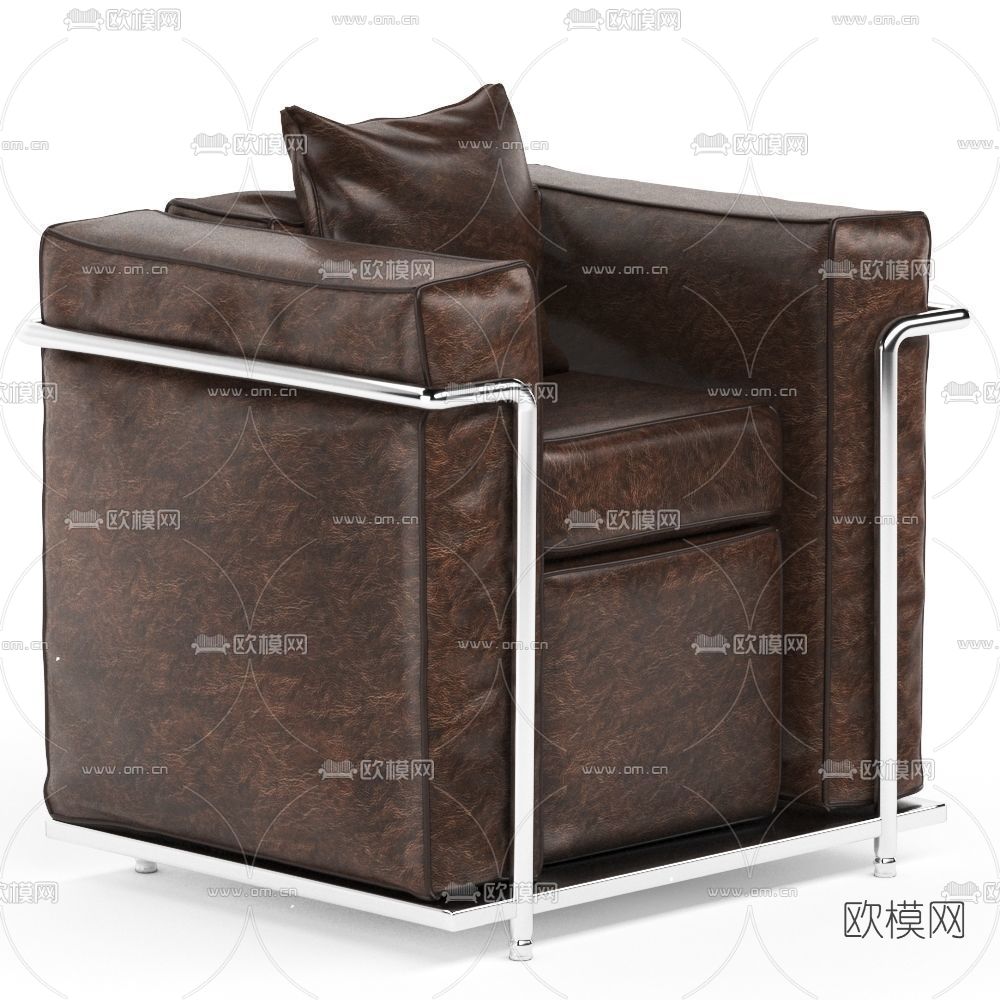 现代单人沙发免费3d模型下载