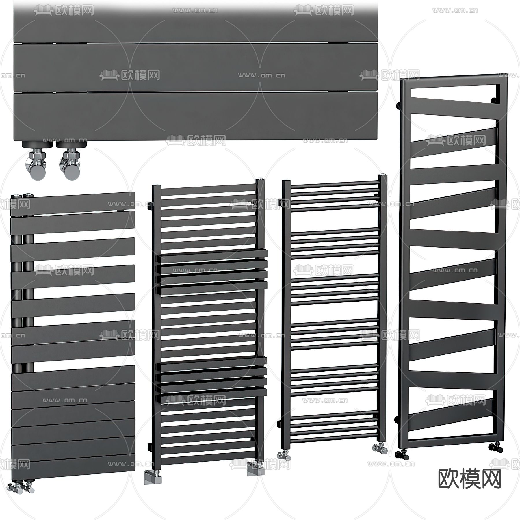 现代暖气片3d模型