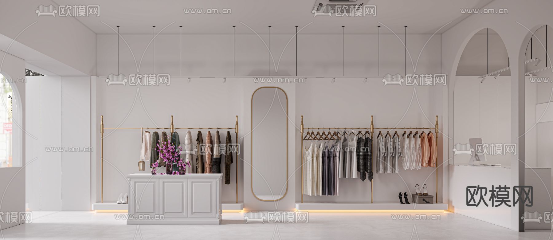 现代服装店免费3d模型下载_ID11782282_3dmax免费模型-欧模网