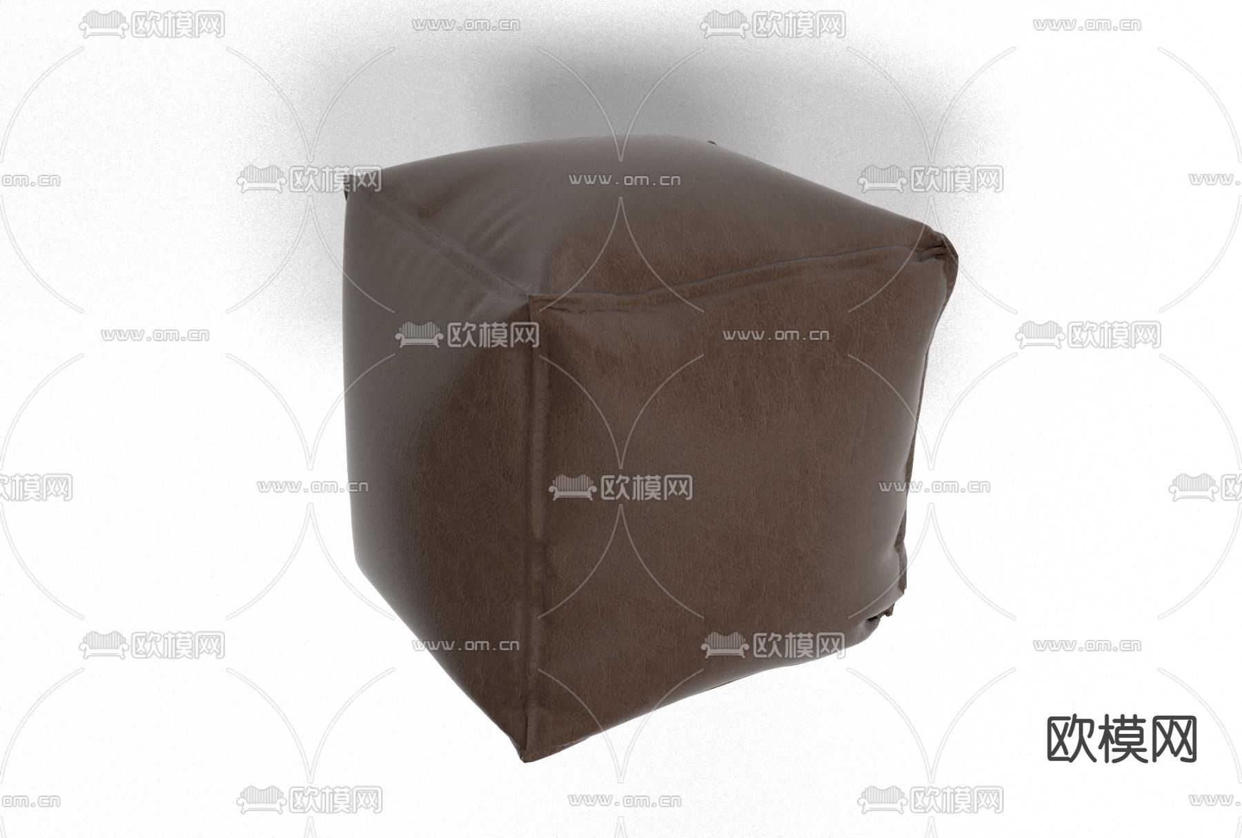 现代皮革脚踏免费3d模型下载