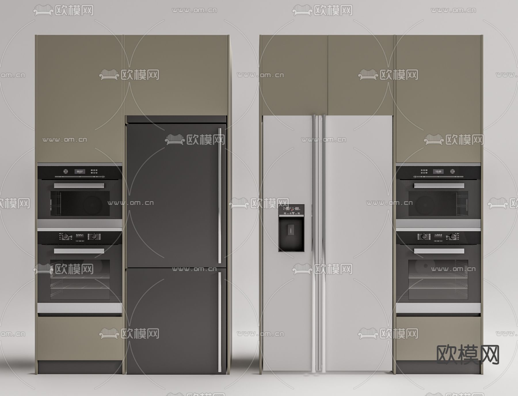 现代冰箱su模型