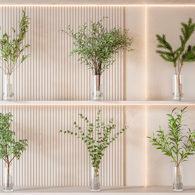  现代水生植物su模型 