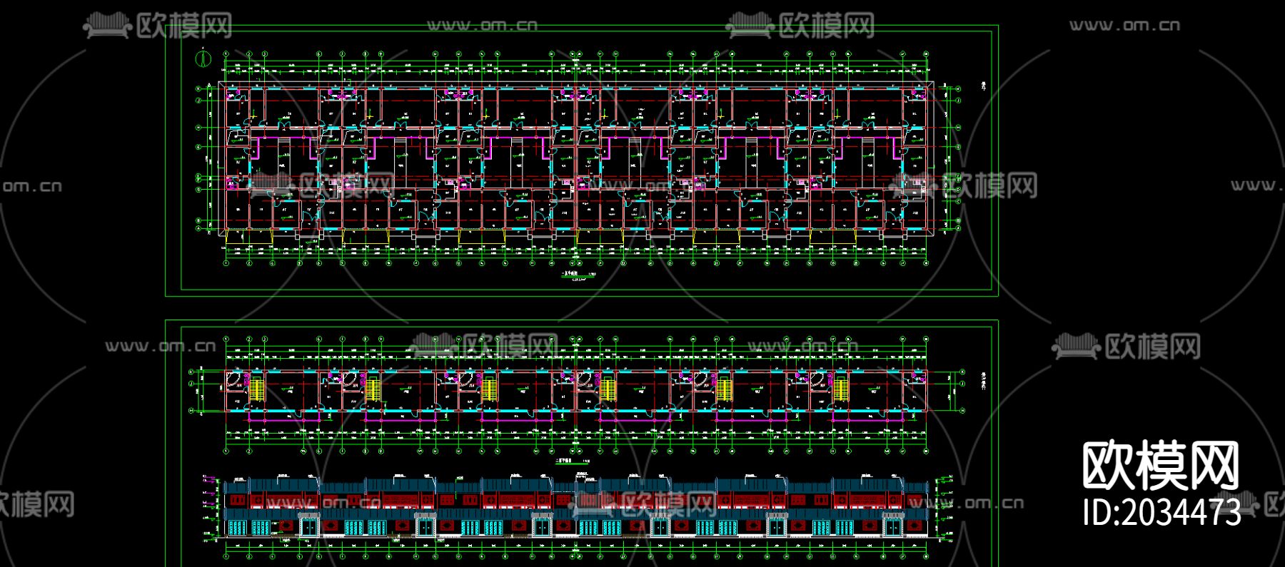 四合院建筑cad施工图下载