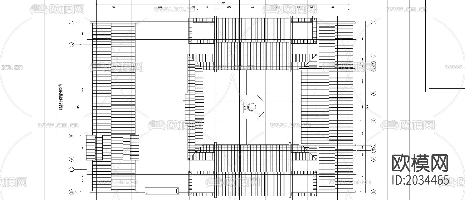 北京四合院建筑cad施工图下载（渲染图2）