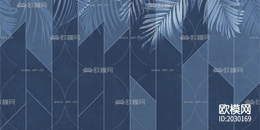 几何树叶壁纸下载（渲染图5）