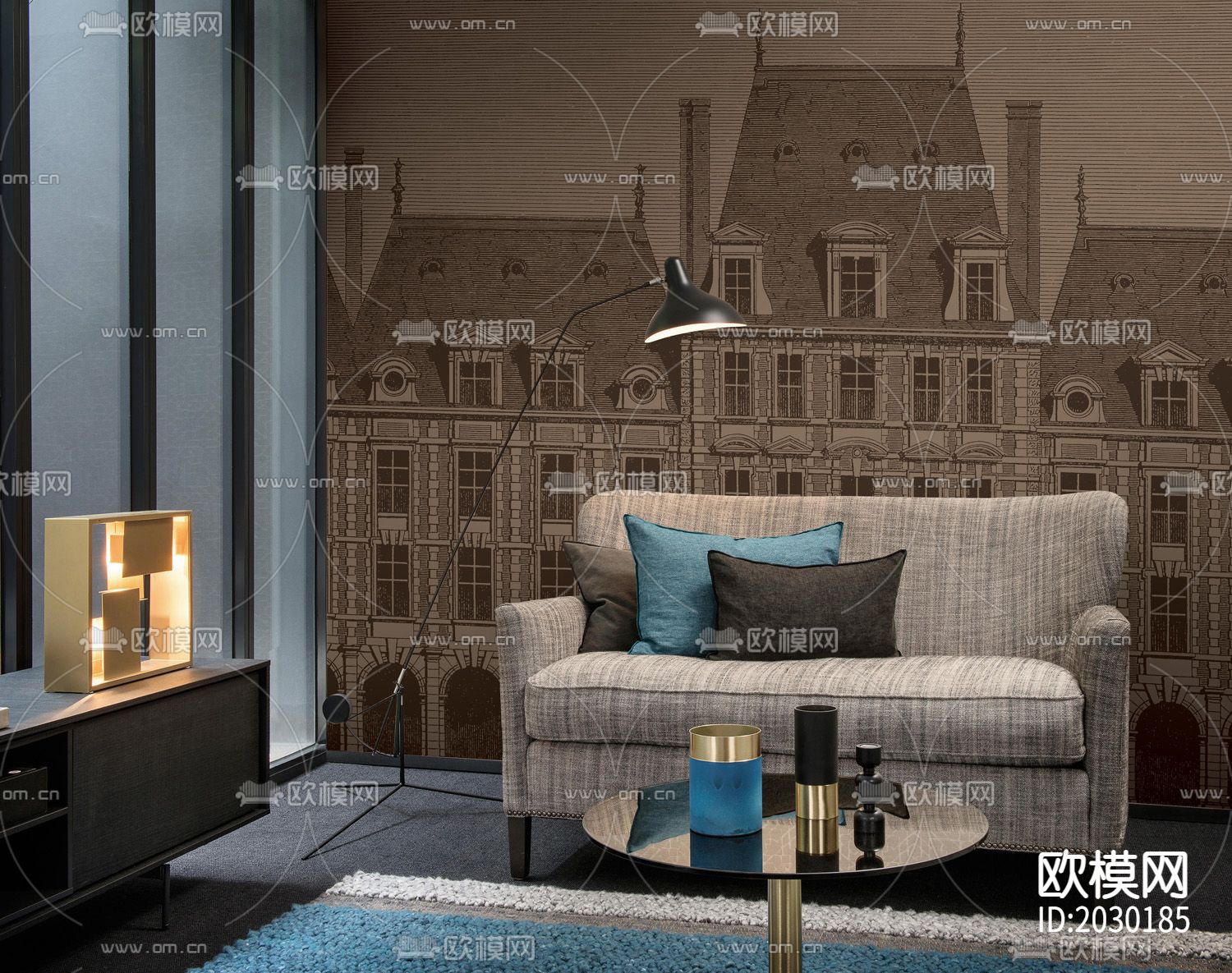 工业建筑风壁纸下载（渲染图4）