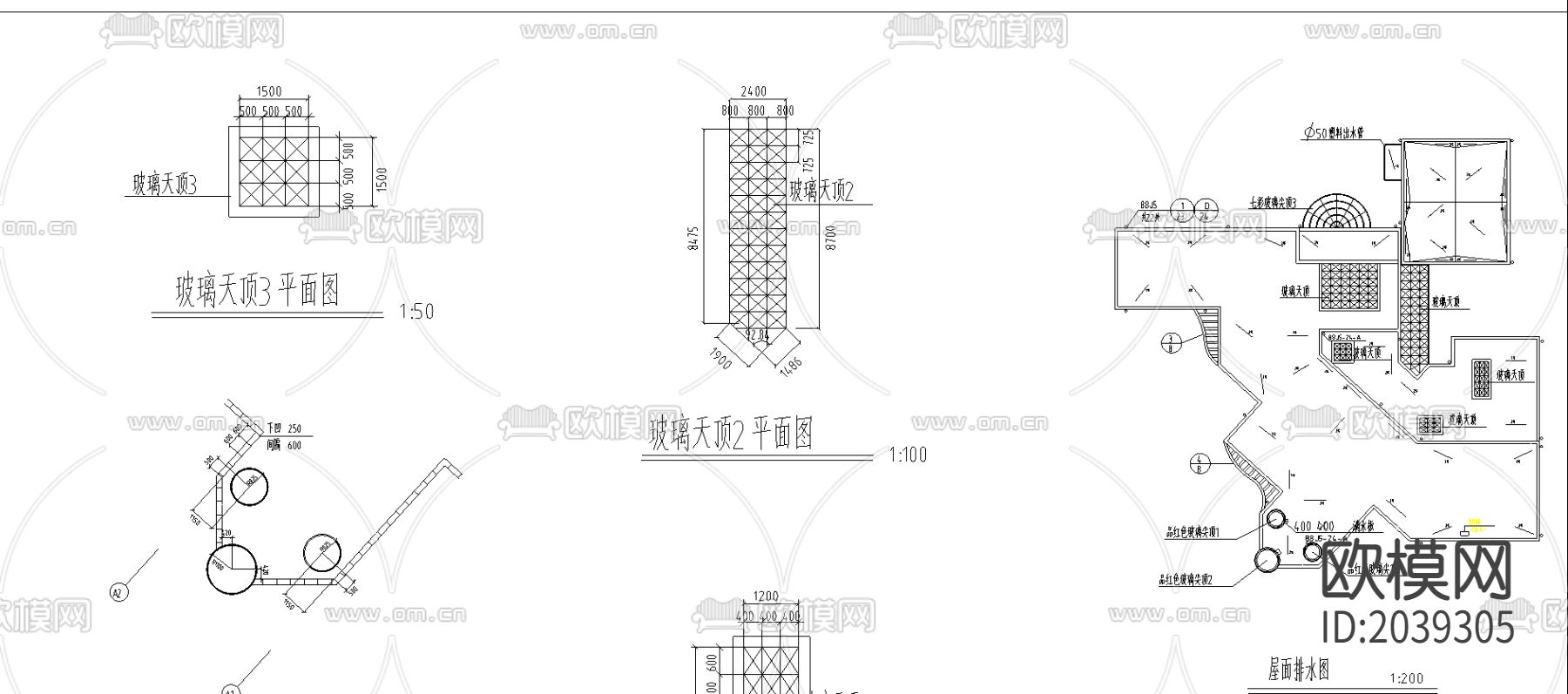 小区幼儿园cad施工图下载（渲染图5）