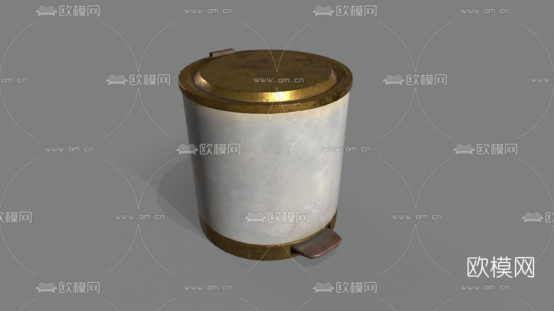 现代垃圾桶免费3d模型下载