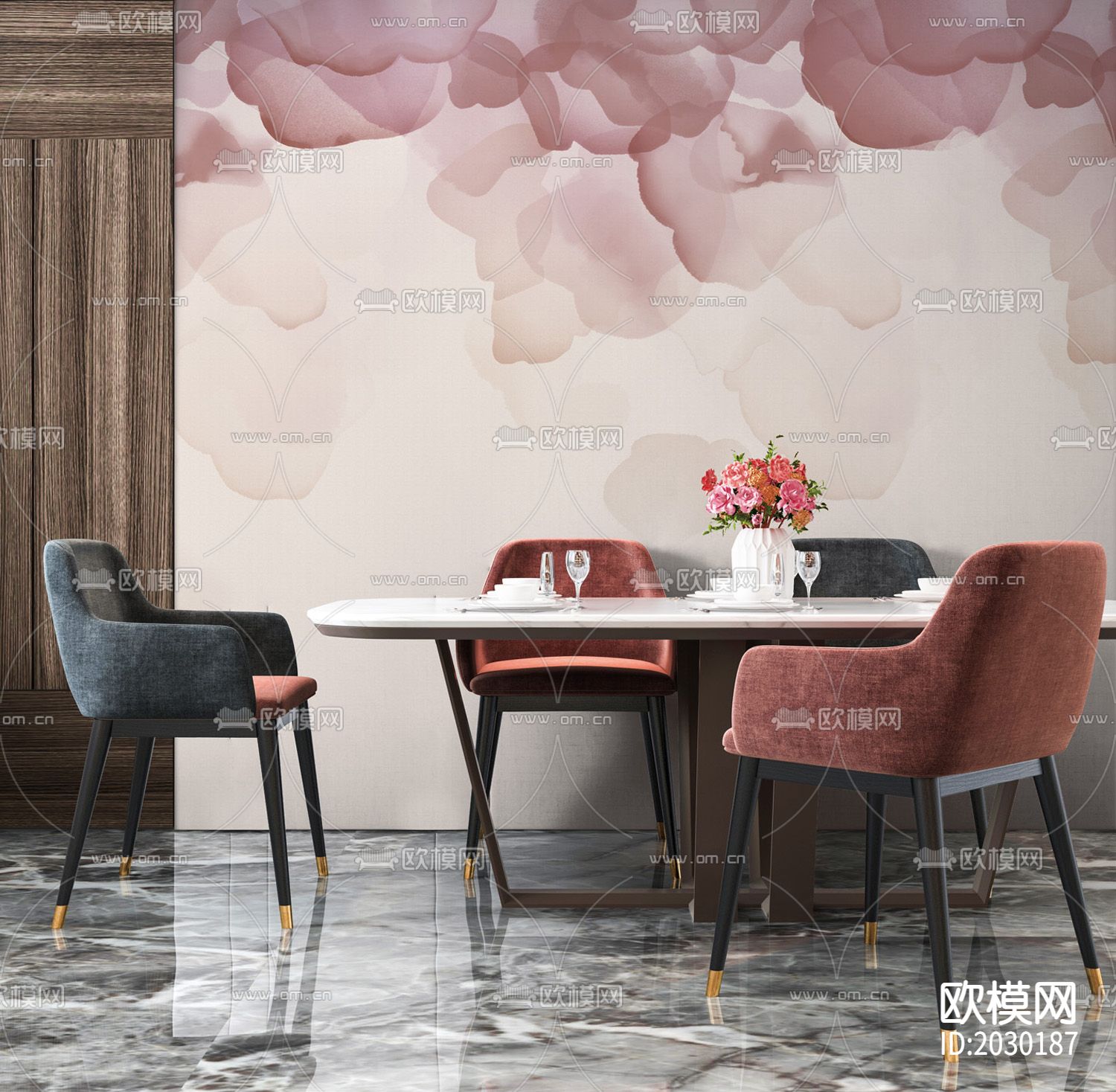 玫瑰花瓣壁纸下载（渲染图3）