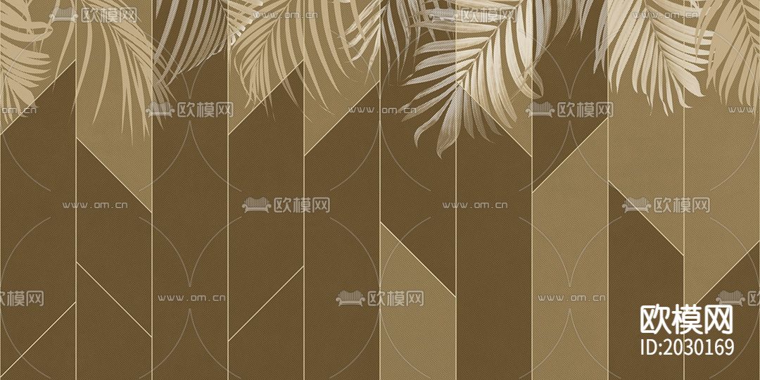 几何树叶壁纸下载（渲染图4）