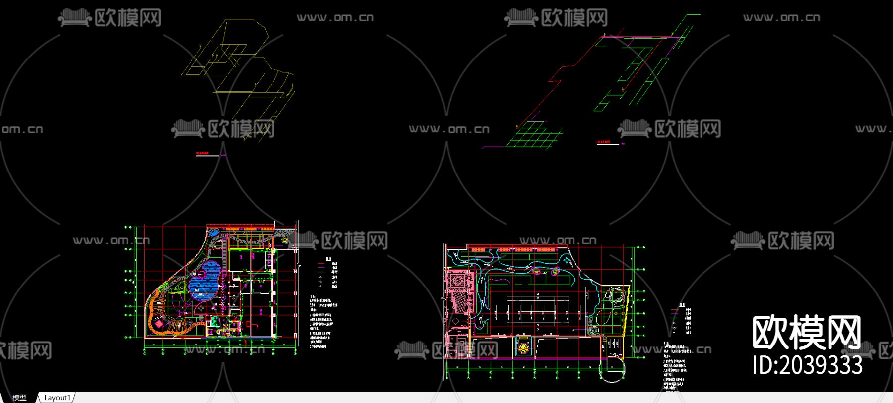 灌溉cad图库下载