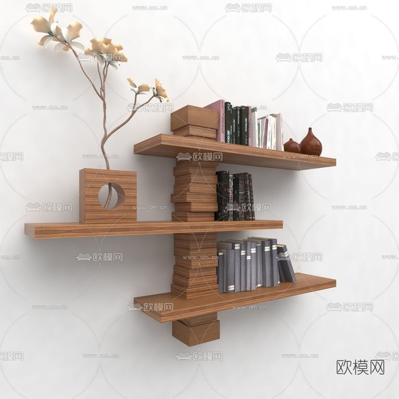 现代挂壁式壁架免费3d模型下载
