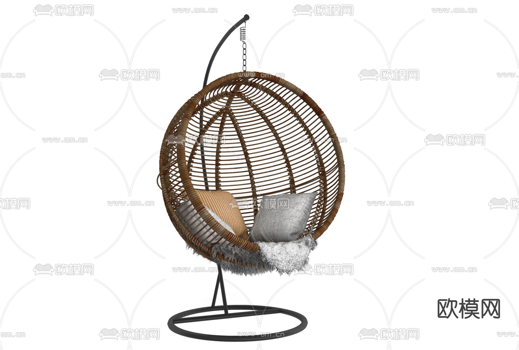 现代吊椅免费3d模型下载