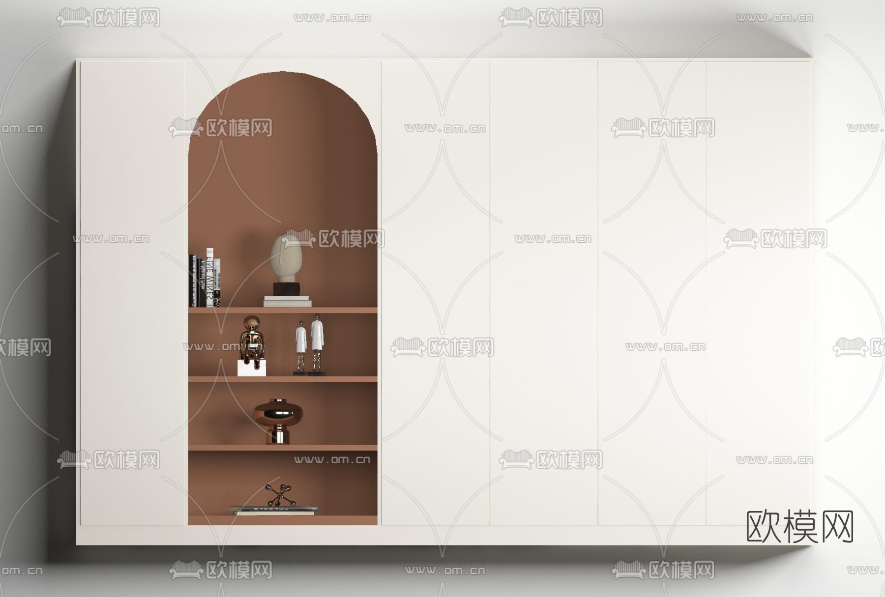 现代装饰柜免费3d模型下载