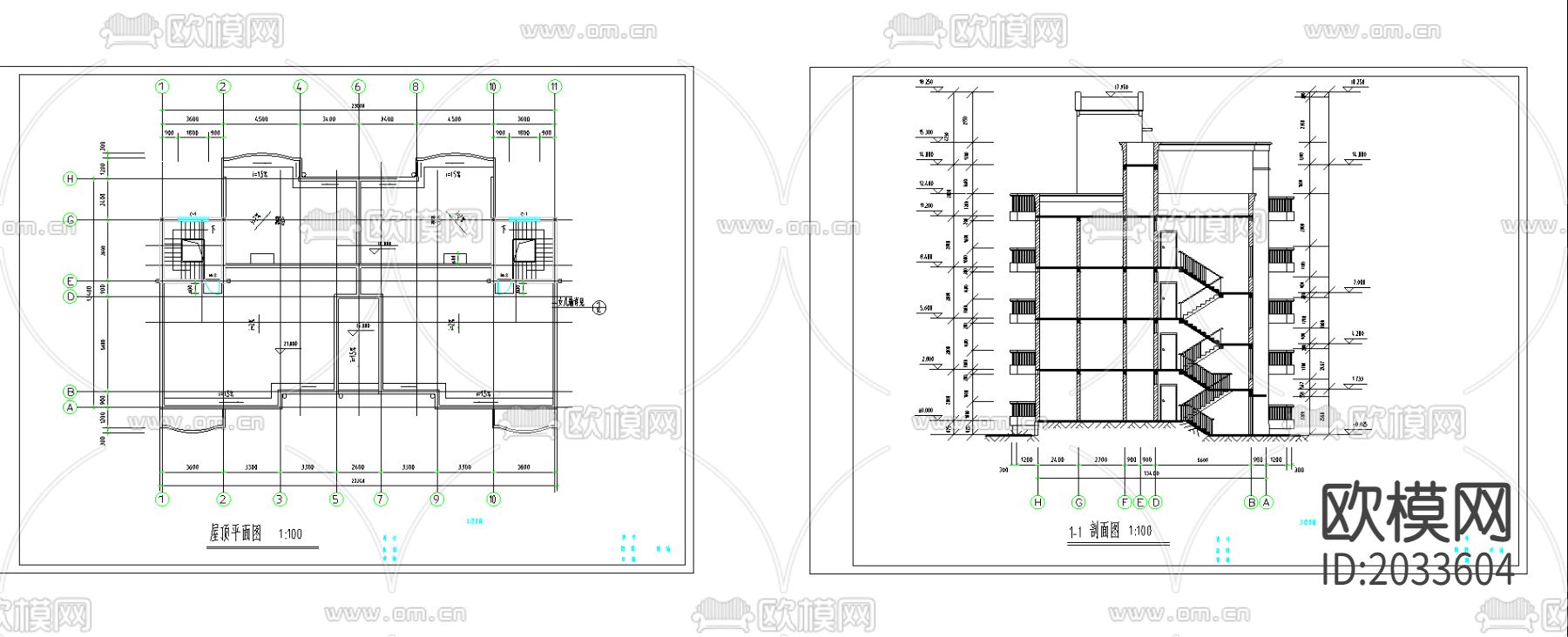 建筑节能CAD施工图下载（渲染图4）