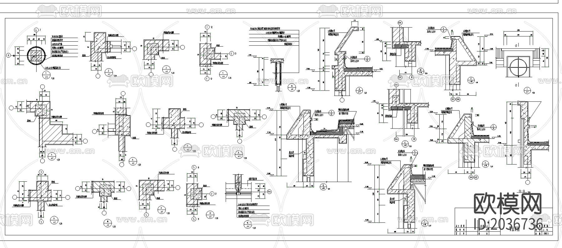 教学楼建筑cad施工图下载（渲染图2）