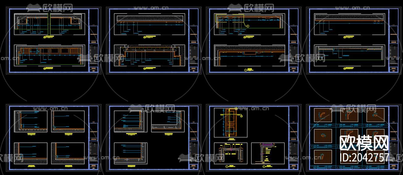 欧式别墅cad平面图下载（渲染图1）