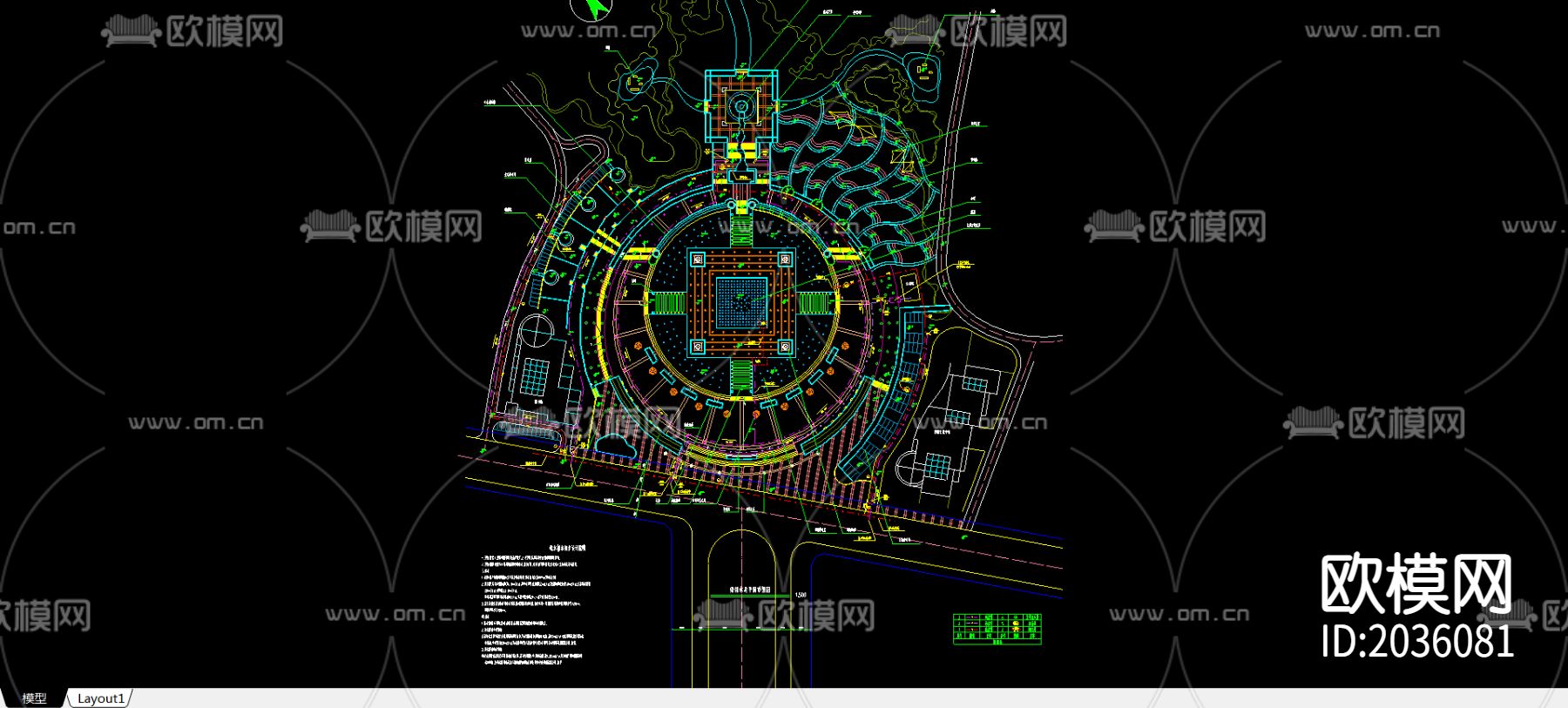 给排水系统给水cad施工图下载