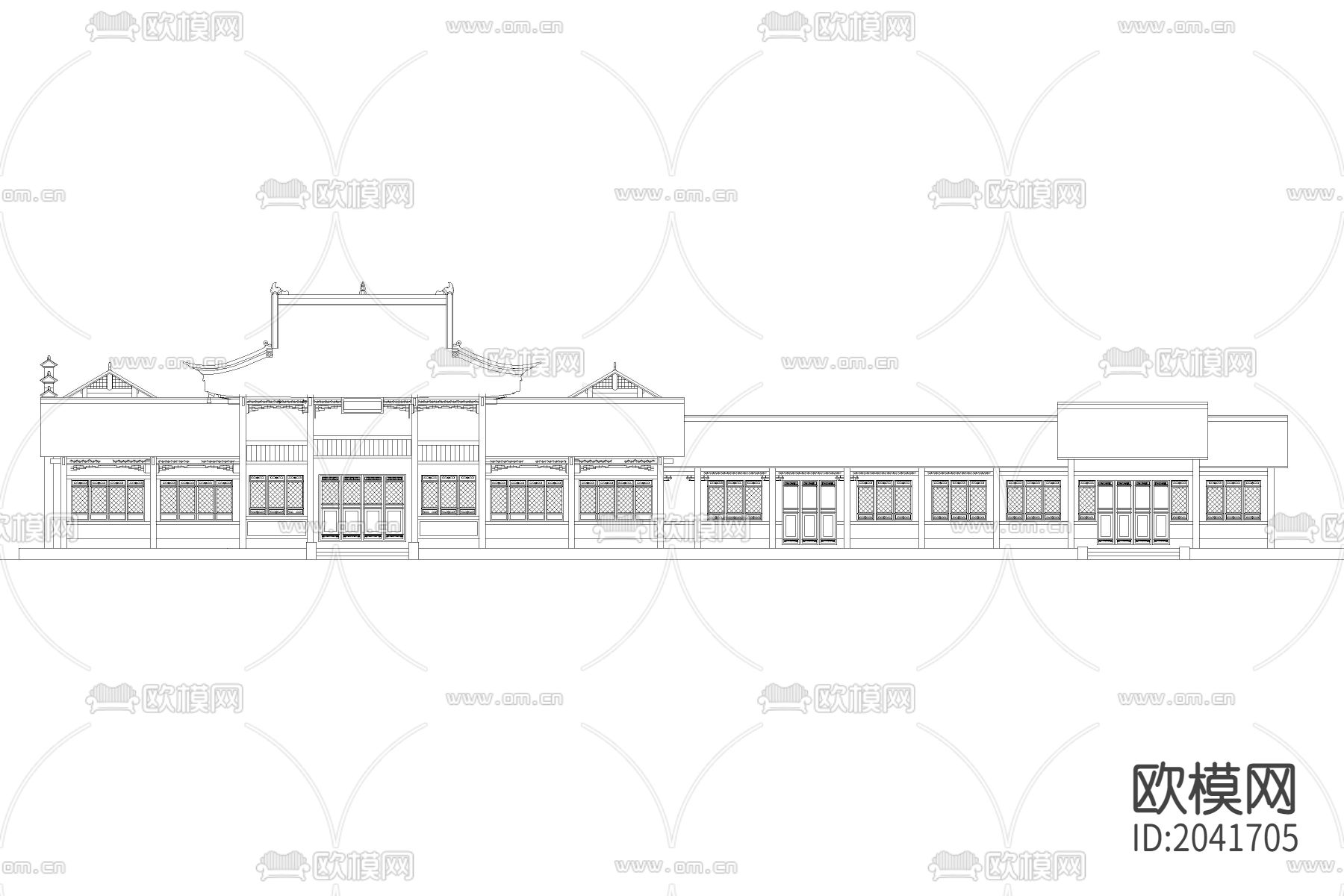 茶室cad施工图下载（渲染图4）