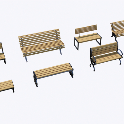  现代户外椅su模型 
