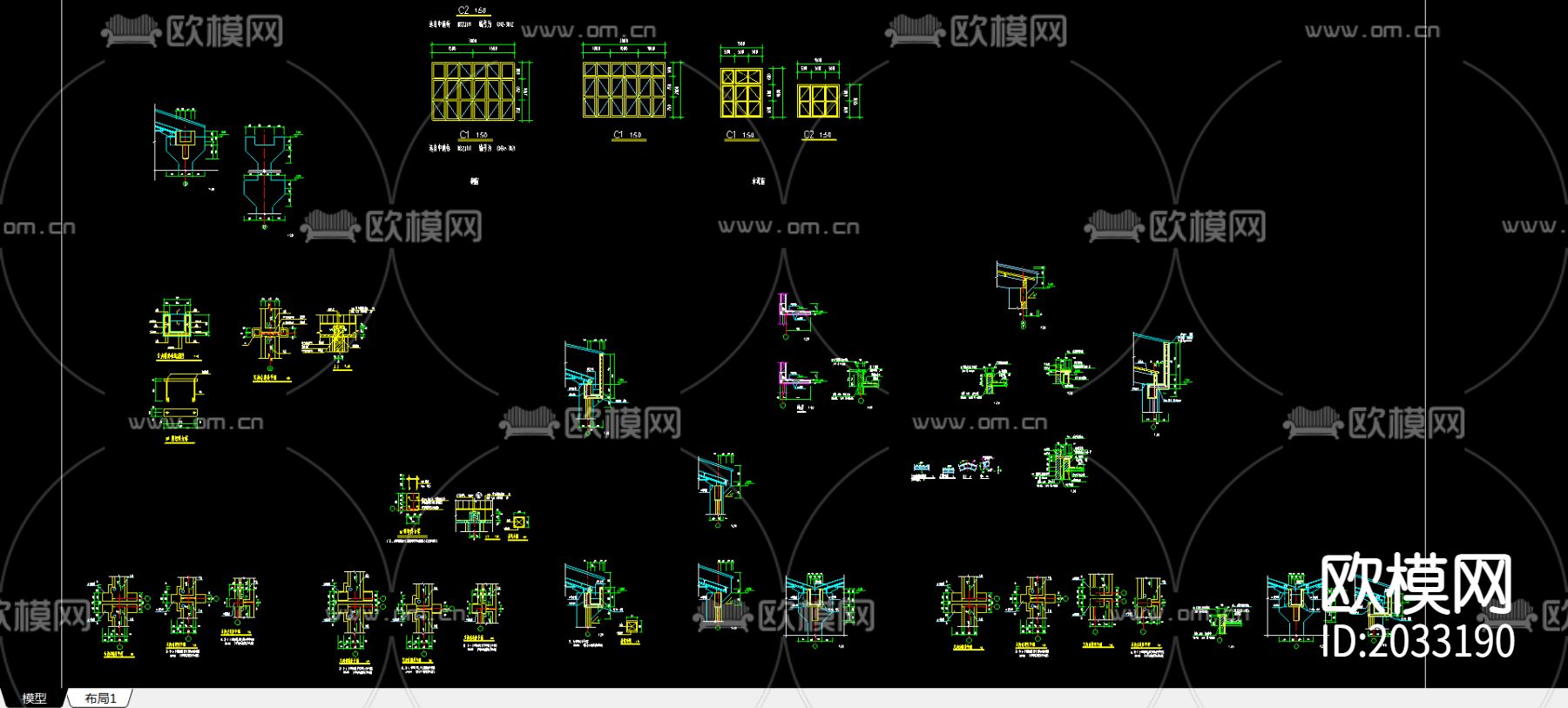 厂房cad大样图下载