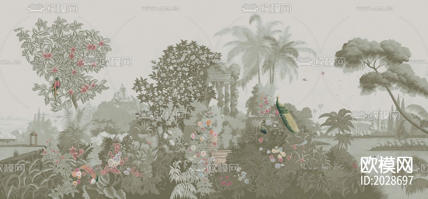 孔雀风景壁纸