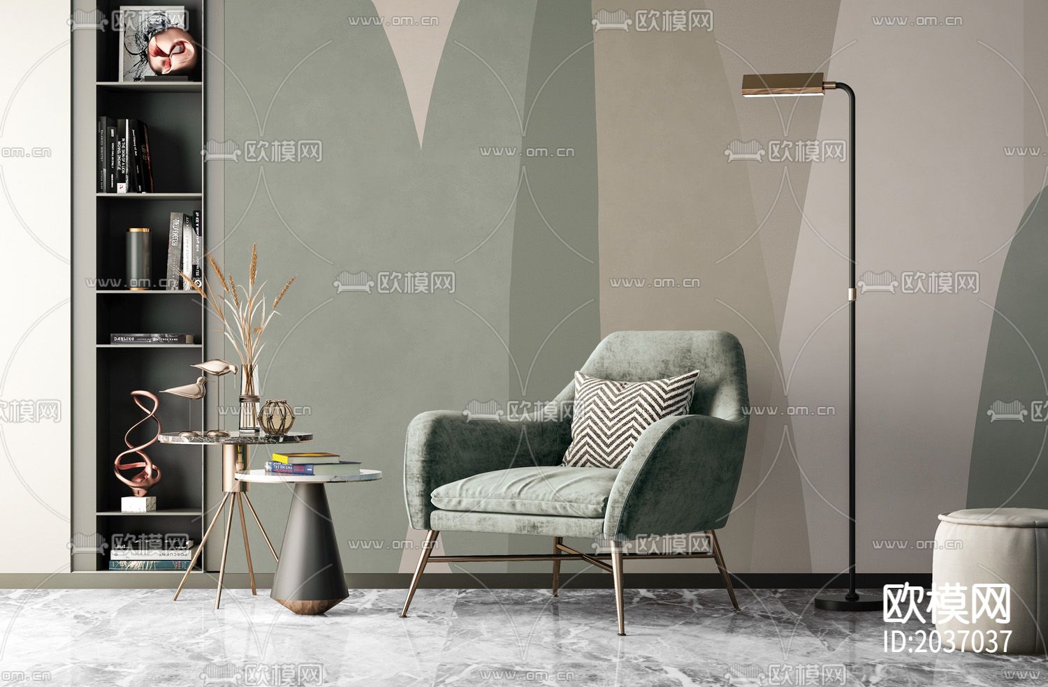 几何拼装壁纸下载（渲染图5）