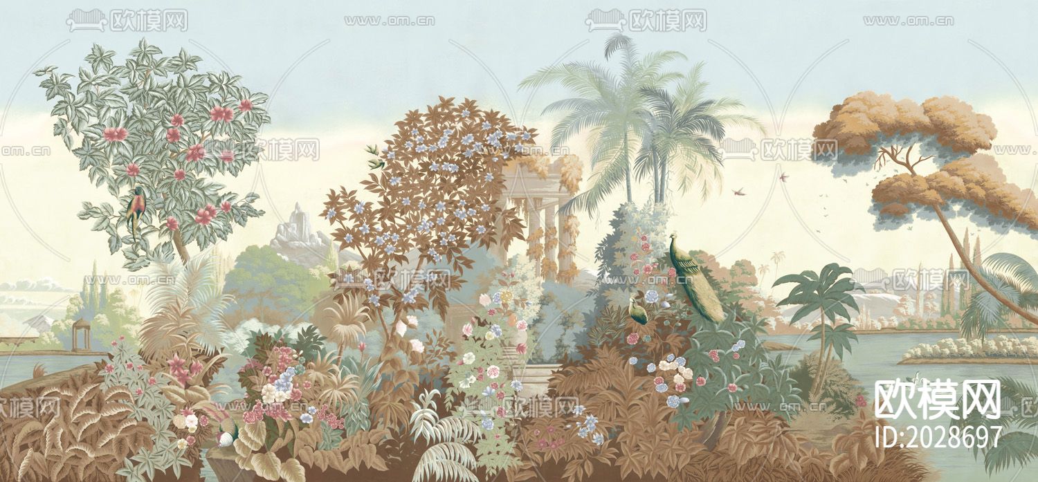 孔雀风景壁纸