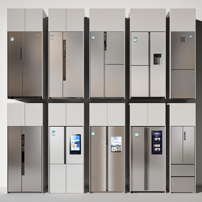  现代冰箱su模型 