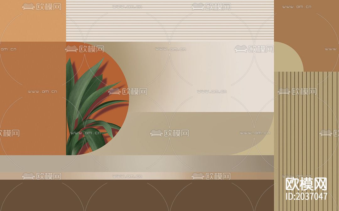 几何拼装壁纸下载（渲染图2）