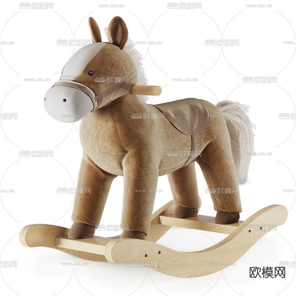 现代儿童摇摇椅3d模型下载(渲染图3)