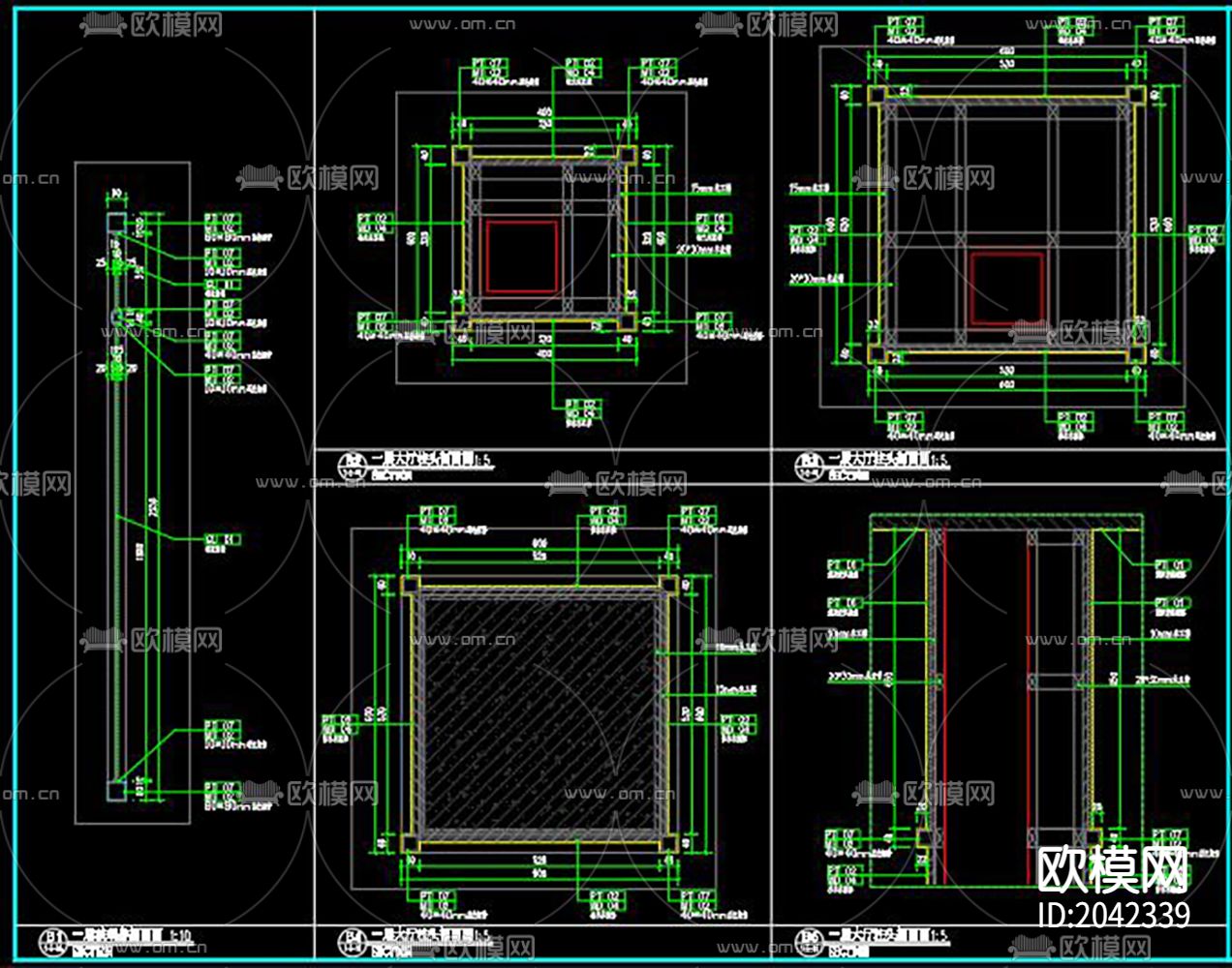 咖啡厅cad施工图下载（渲染图5）