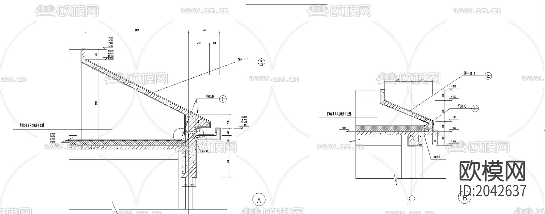 教学楼建筑cad施工图下载（渲染图3）
