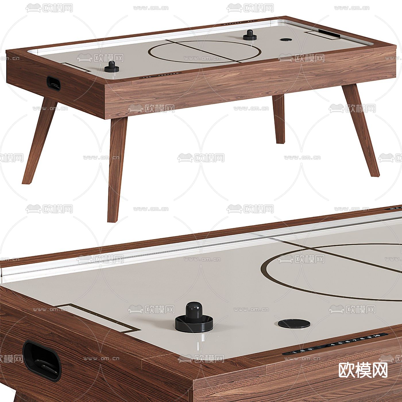 现代空气冰球桌游3d模型