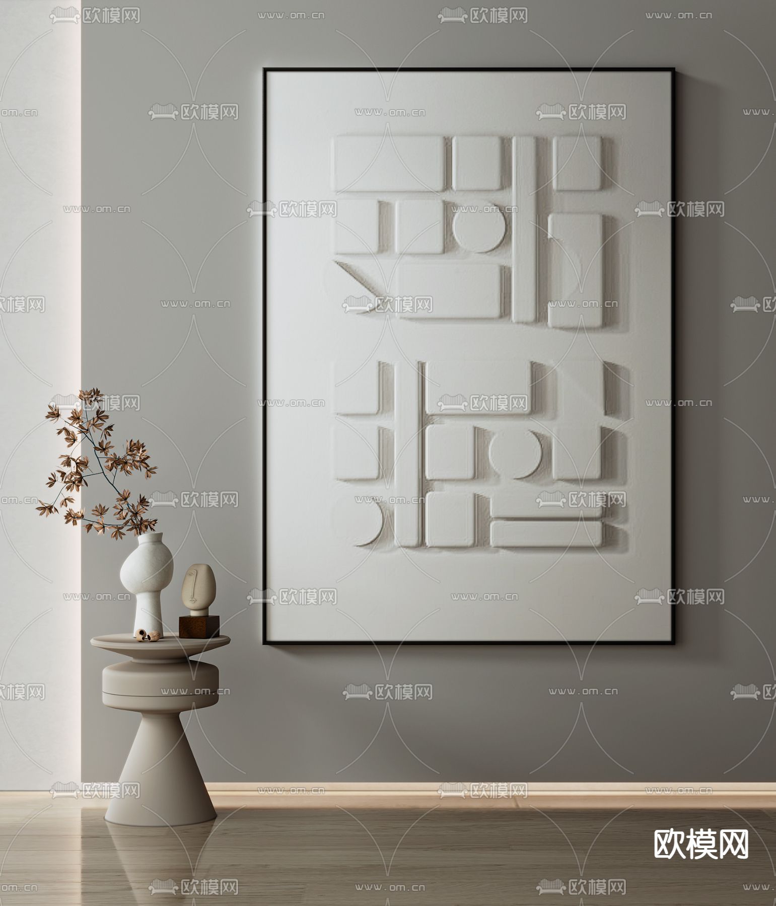 现代装饰画su模型