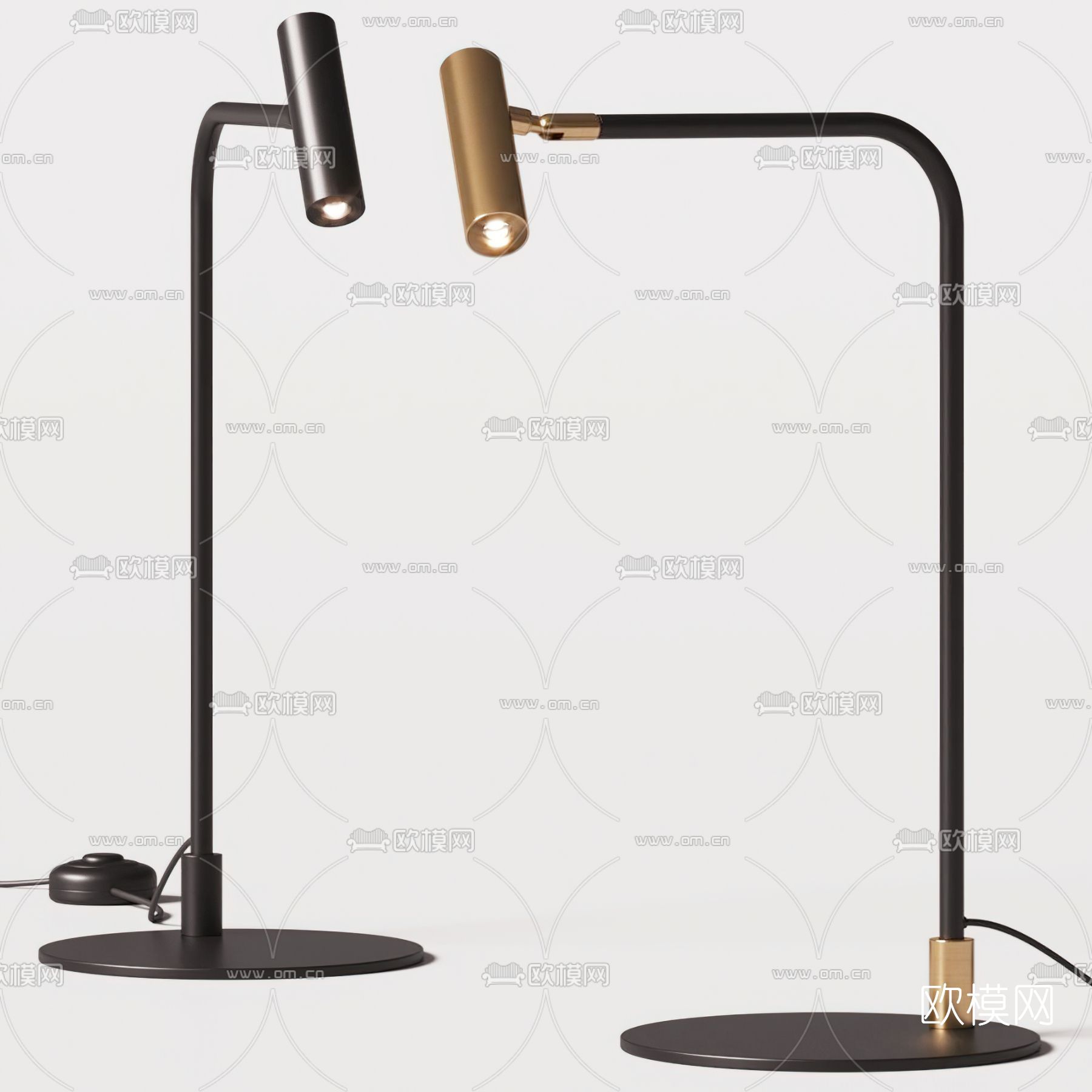 FLOS 现代轻奢台灯3d模型下载