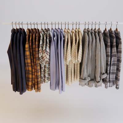  现代衣服su模型 