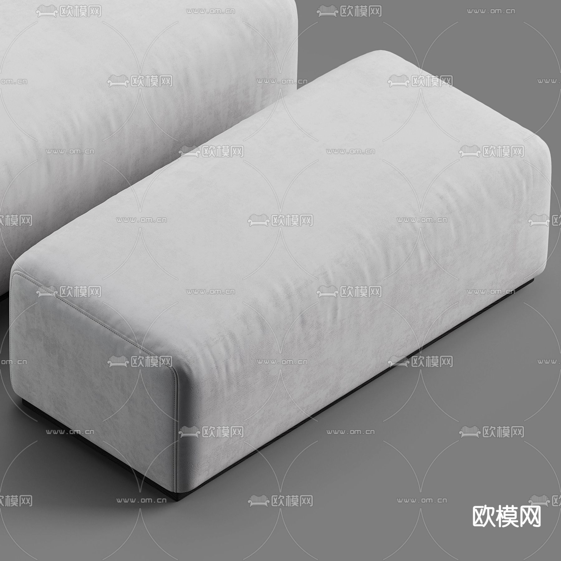 Meridiani 现代布艺休闲沙发3d模型下载（渲染图3）