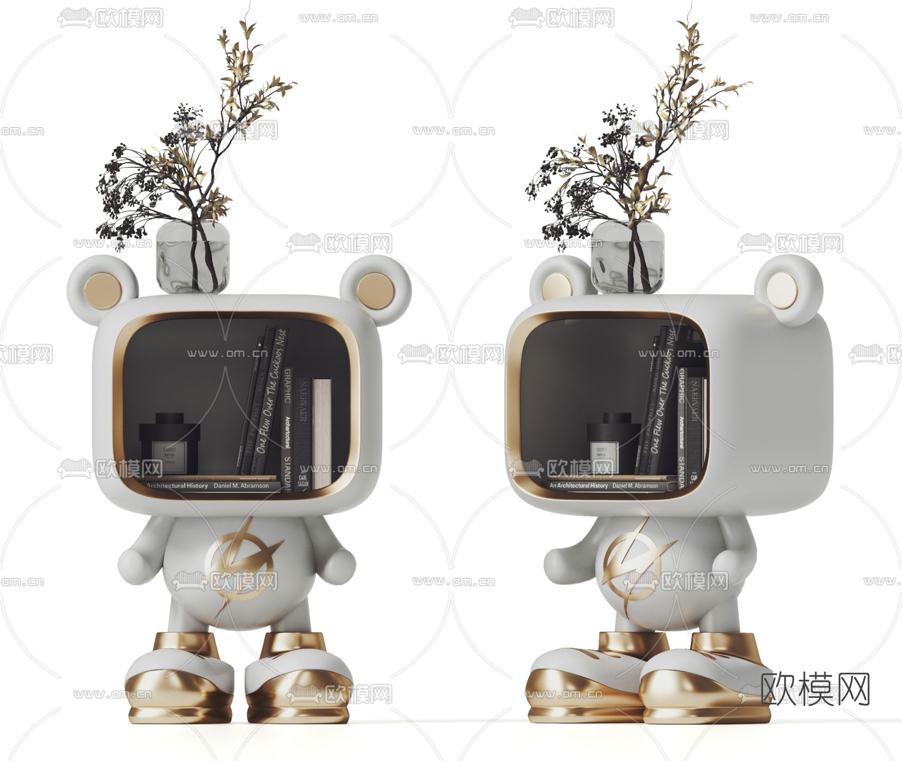 现代儿童床头柜3d模型下载