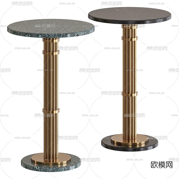 Reflex 轻奢角几圆几3d模型下载