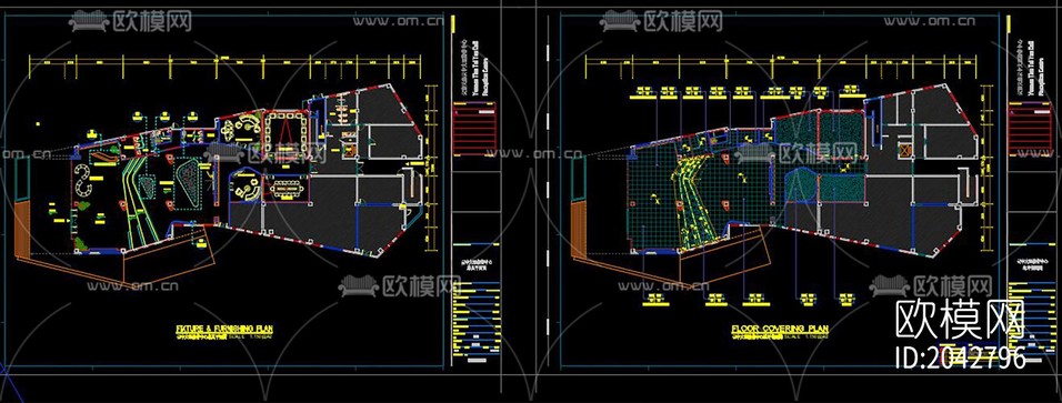 接待中心建筑設(shè)計cad施工圖下載(渲染圖4)