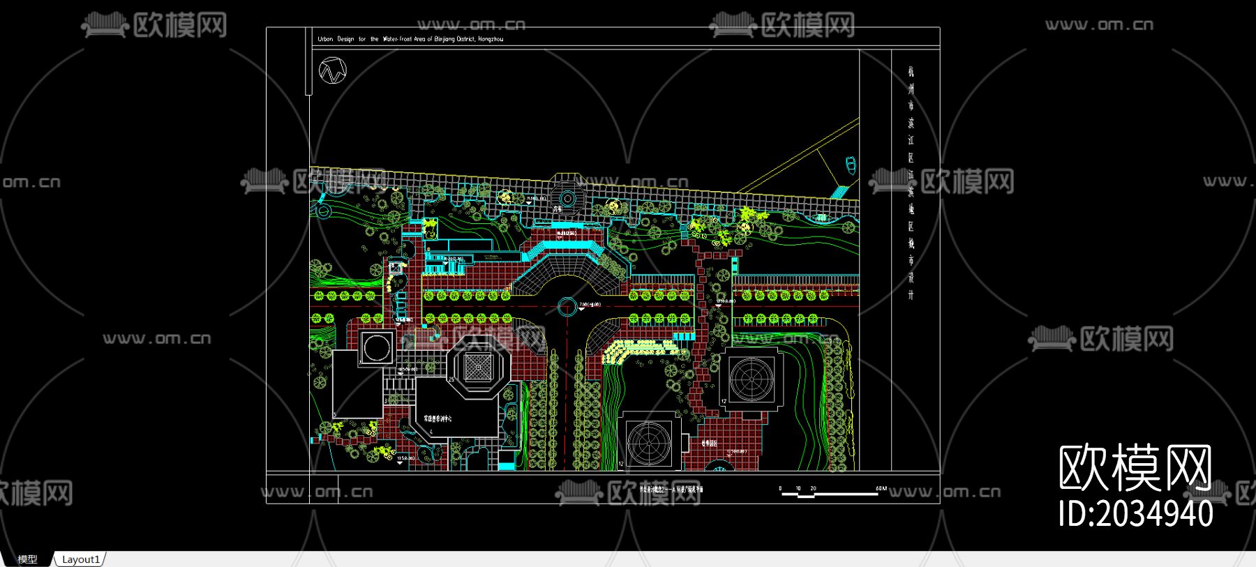 平面图规划cad施工图下载