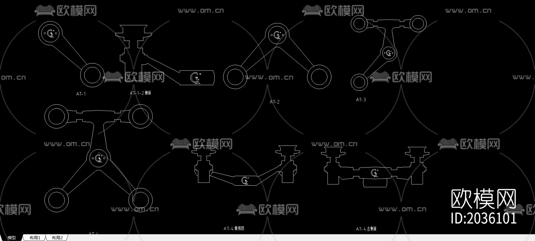 AT形驳接爪节点大样下载