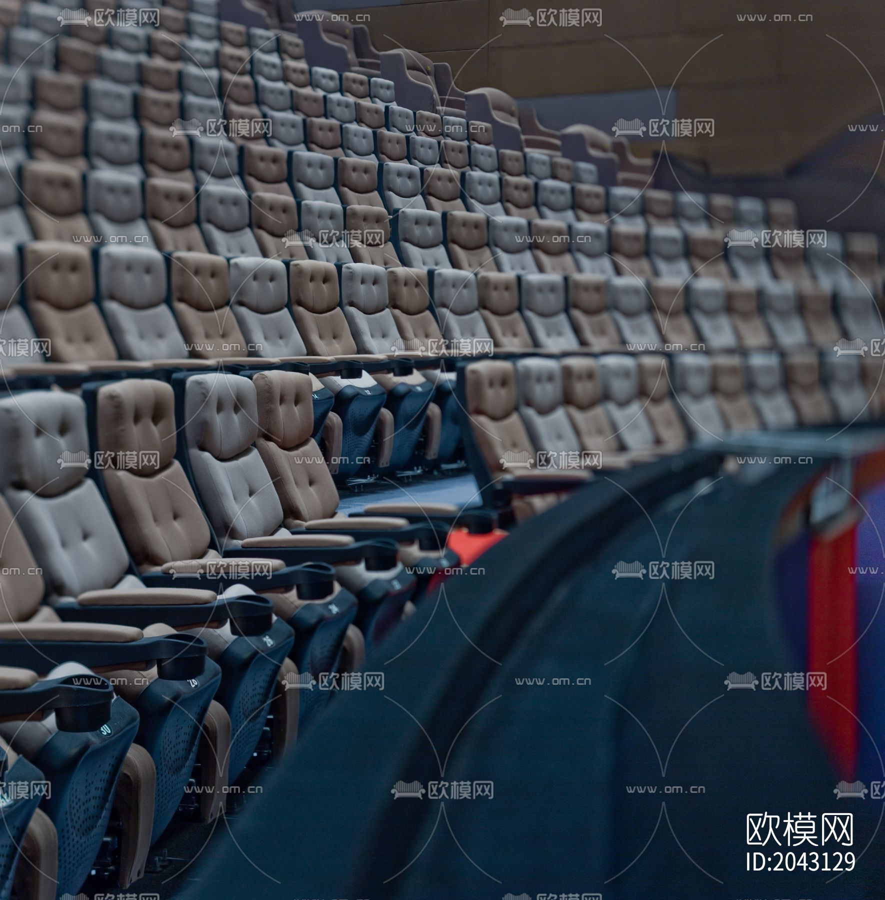 电影院cad施工图下载（渲染图6）