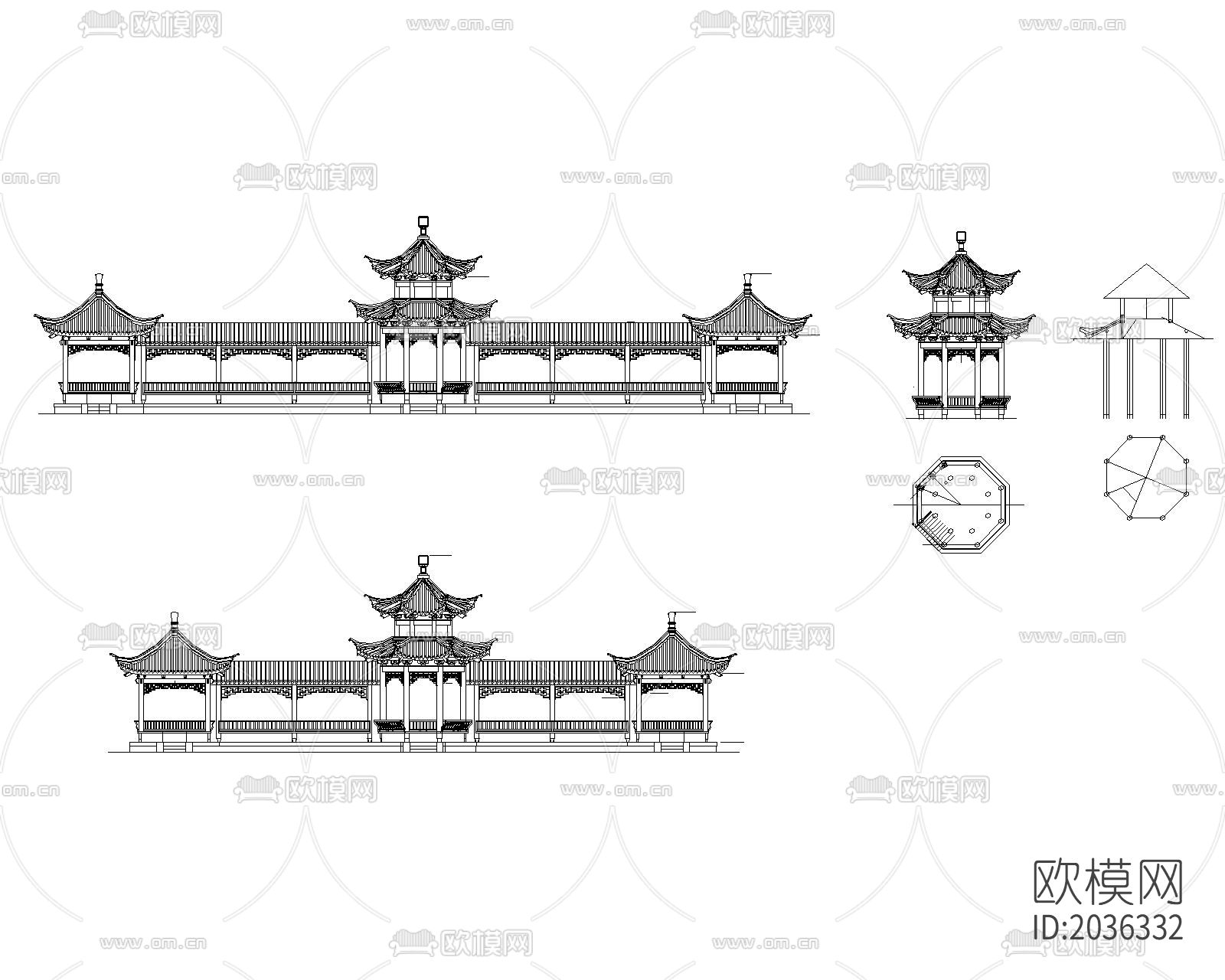 亭cad图库下载（渲染图1）