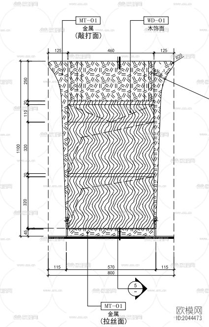 咨询吧台节点大样下载（渲染图2）