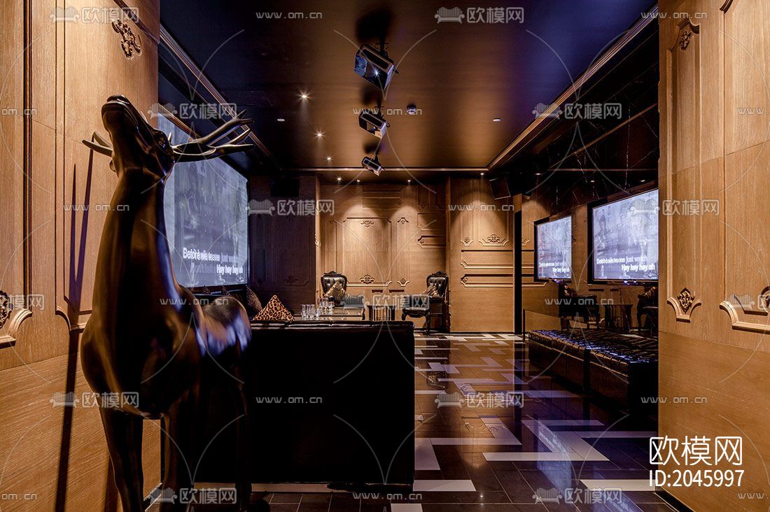 餐厅cad效果图下载（渲染图6）