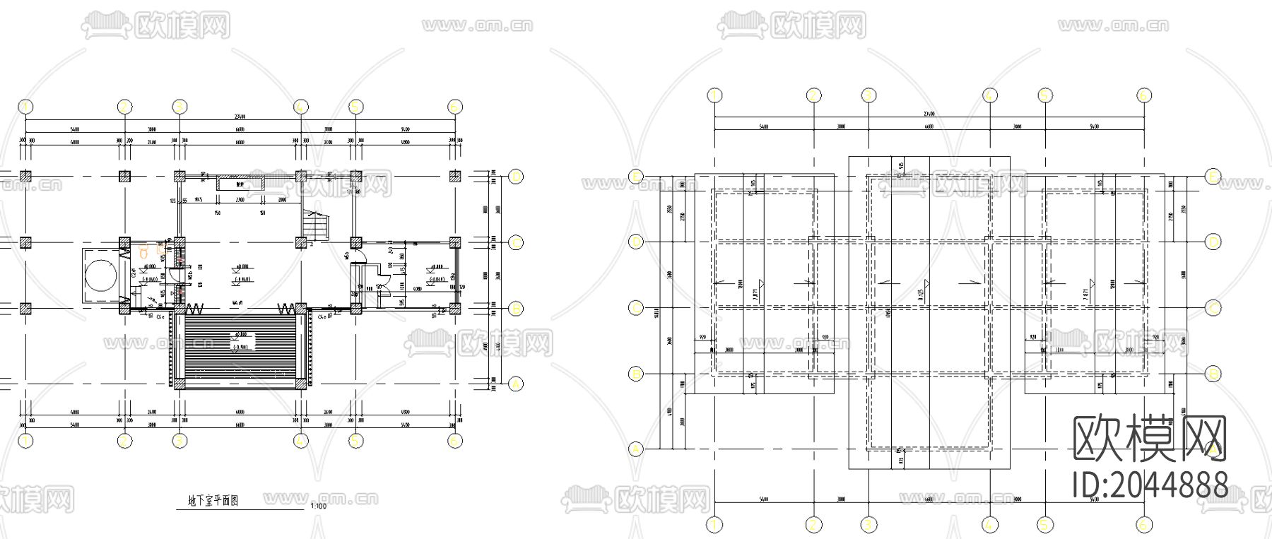 渡假村总统套房cad施工图下载（渲染图4）