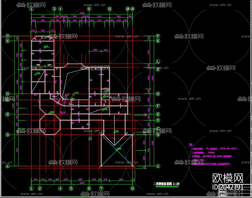 轻钢别墅cad施工图下载（渲染图6）