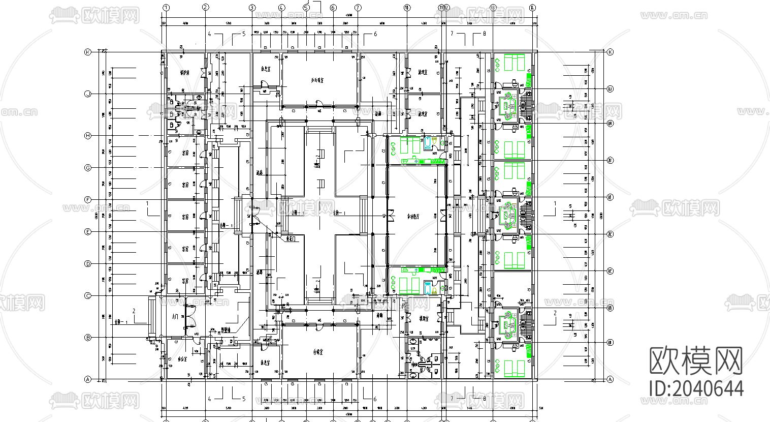 四合院节点大样下载（渲染图4）